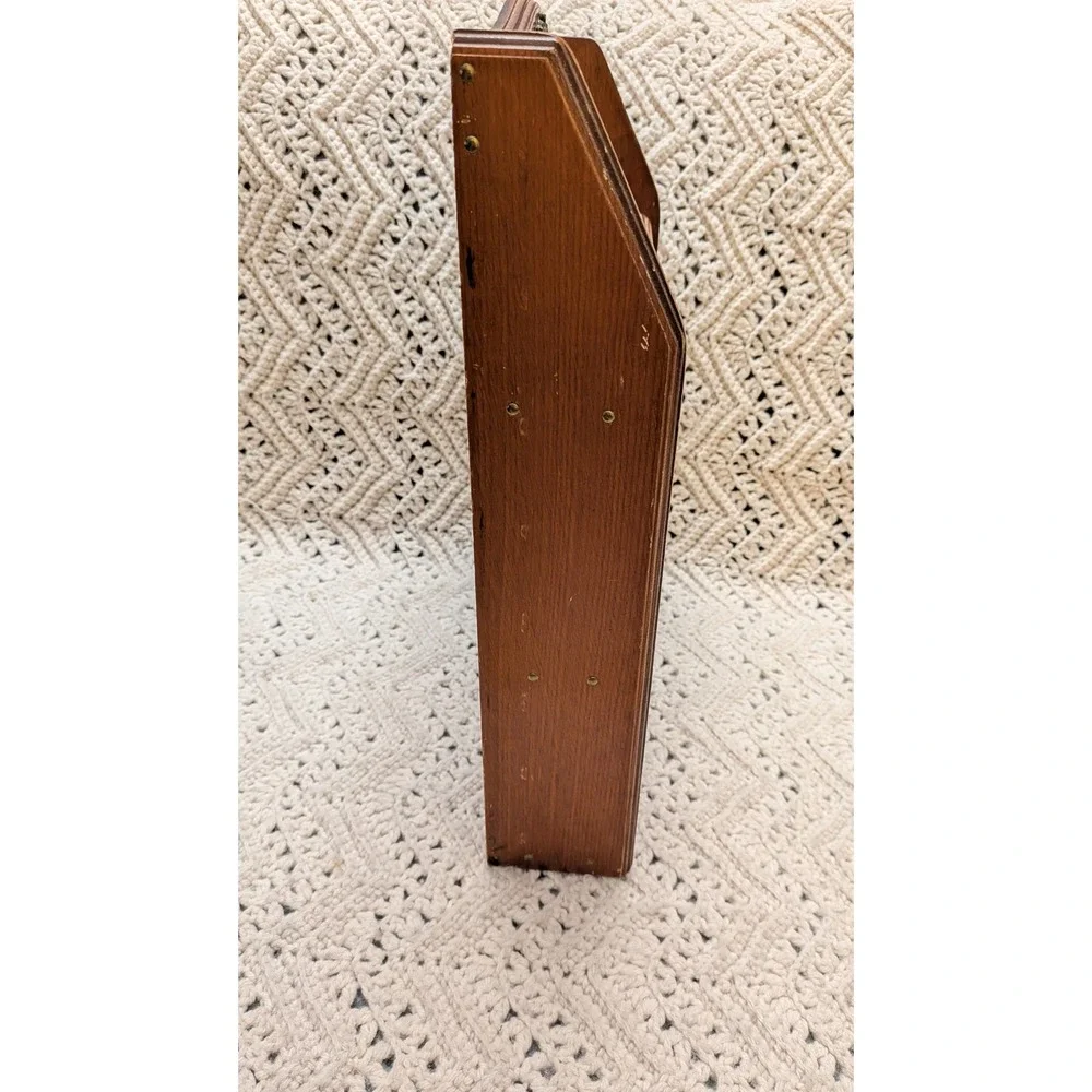 Vintage Wood Spice Rack Wall Mount 3 Tier Kitchen Organizer Brown 15x13